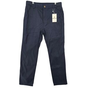 GlideActive Womens Navy Performance Golf Pants Size M-28 Stretch Activewear NWT